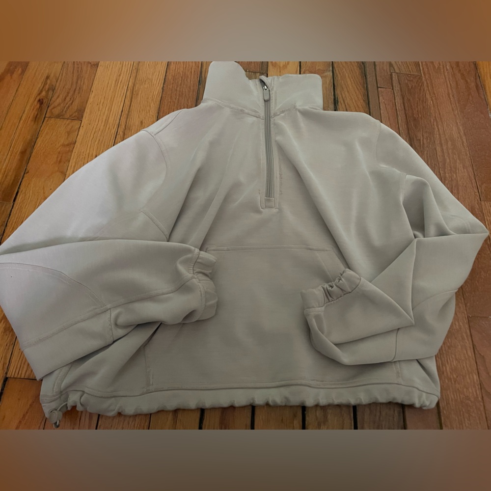 Lululemon Athletica Light Gray Zip-Up Jacket